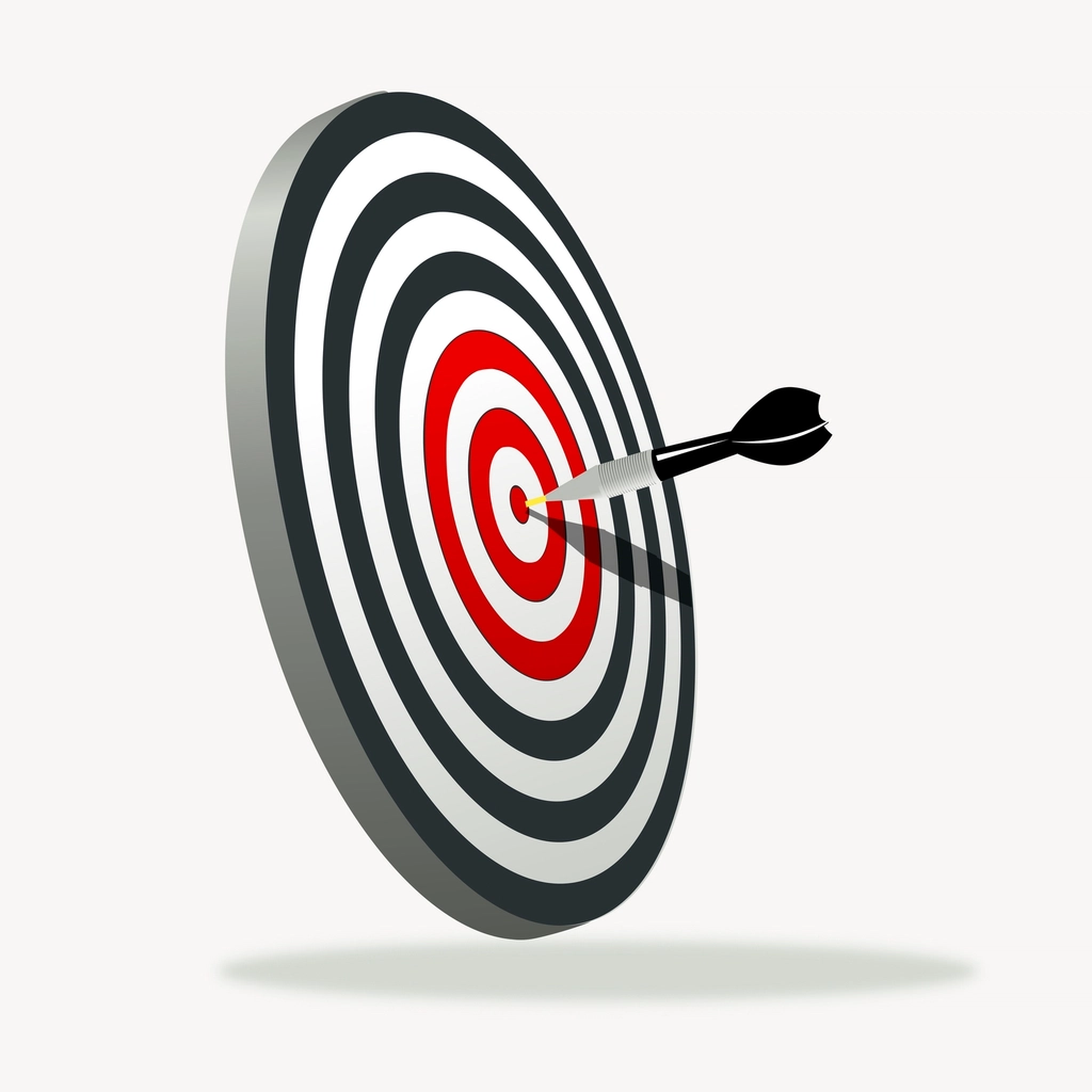 Dartboard clipart, illustration