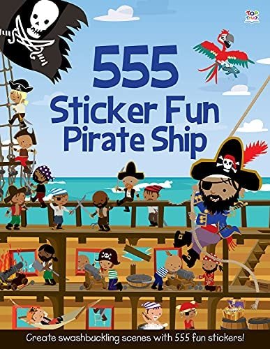555 STICKER FUN PIRATES SHIP